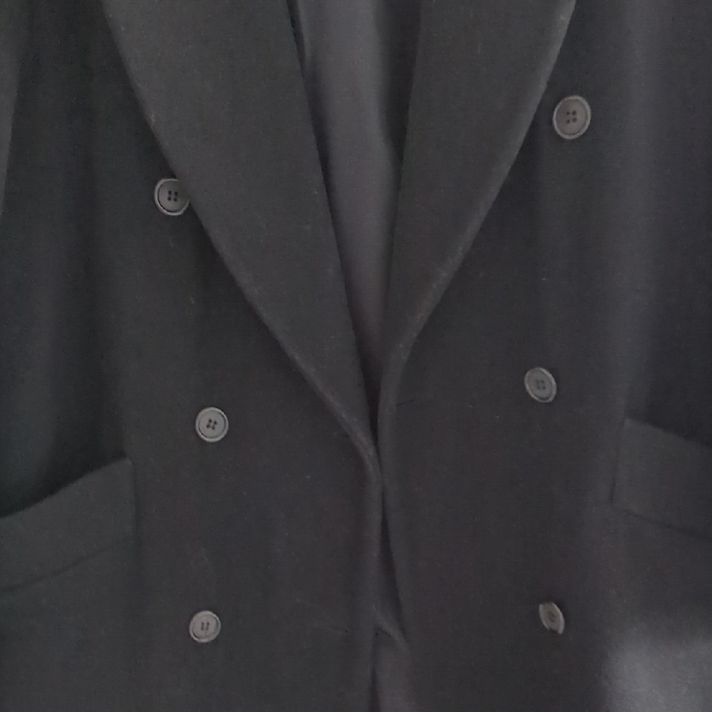 Preston & York Black Petite Wool Coat - Picture 3 of 7